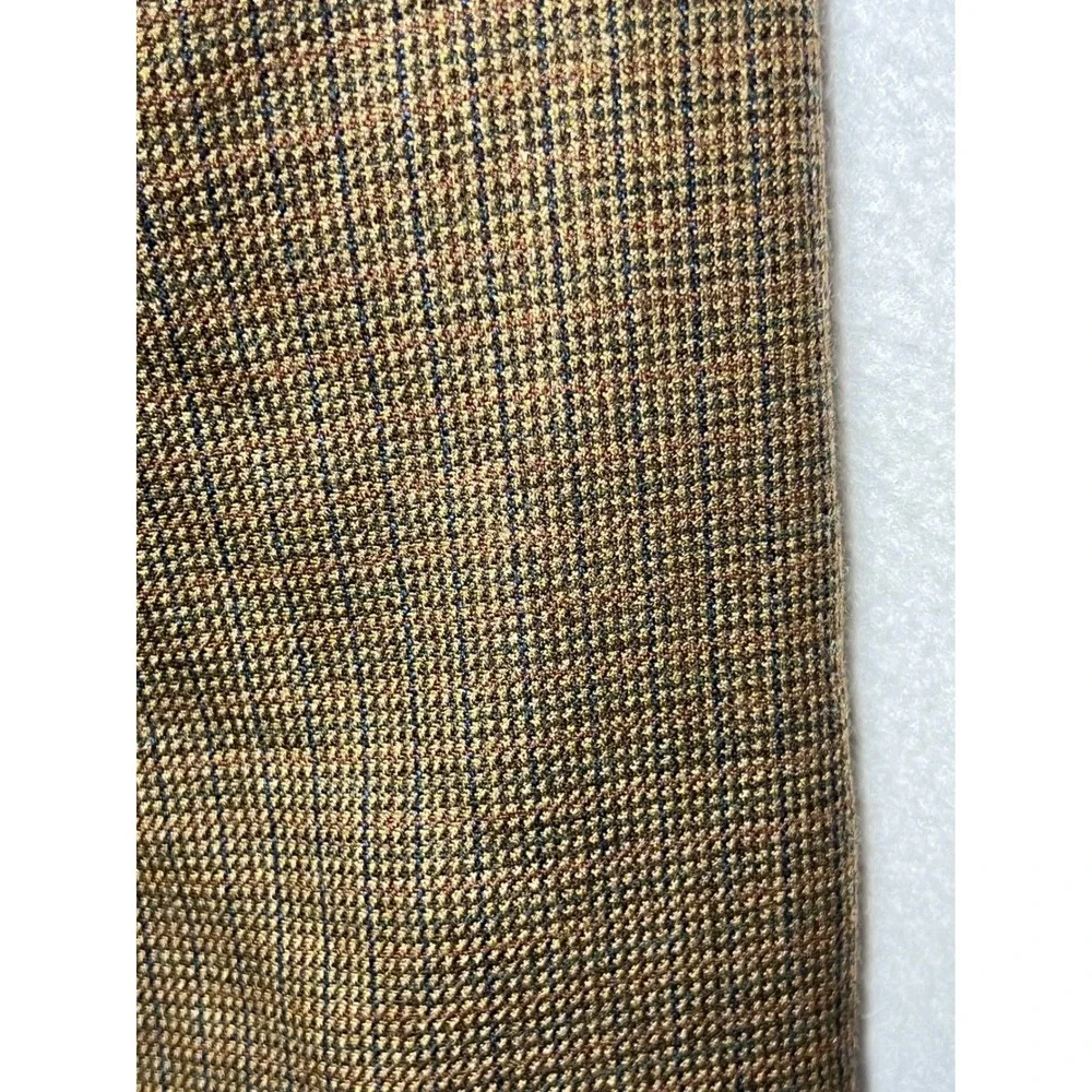 Lauren Ralph Lauren Mens 42R Brown Plaid Wool Blazer‎ Jacket Sport Coat